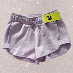 All in Motion Light Purple Kids Athletic Shorts.